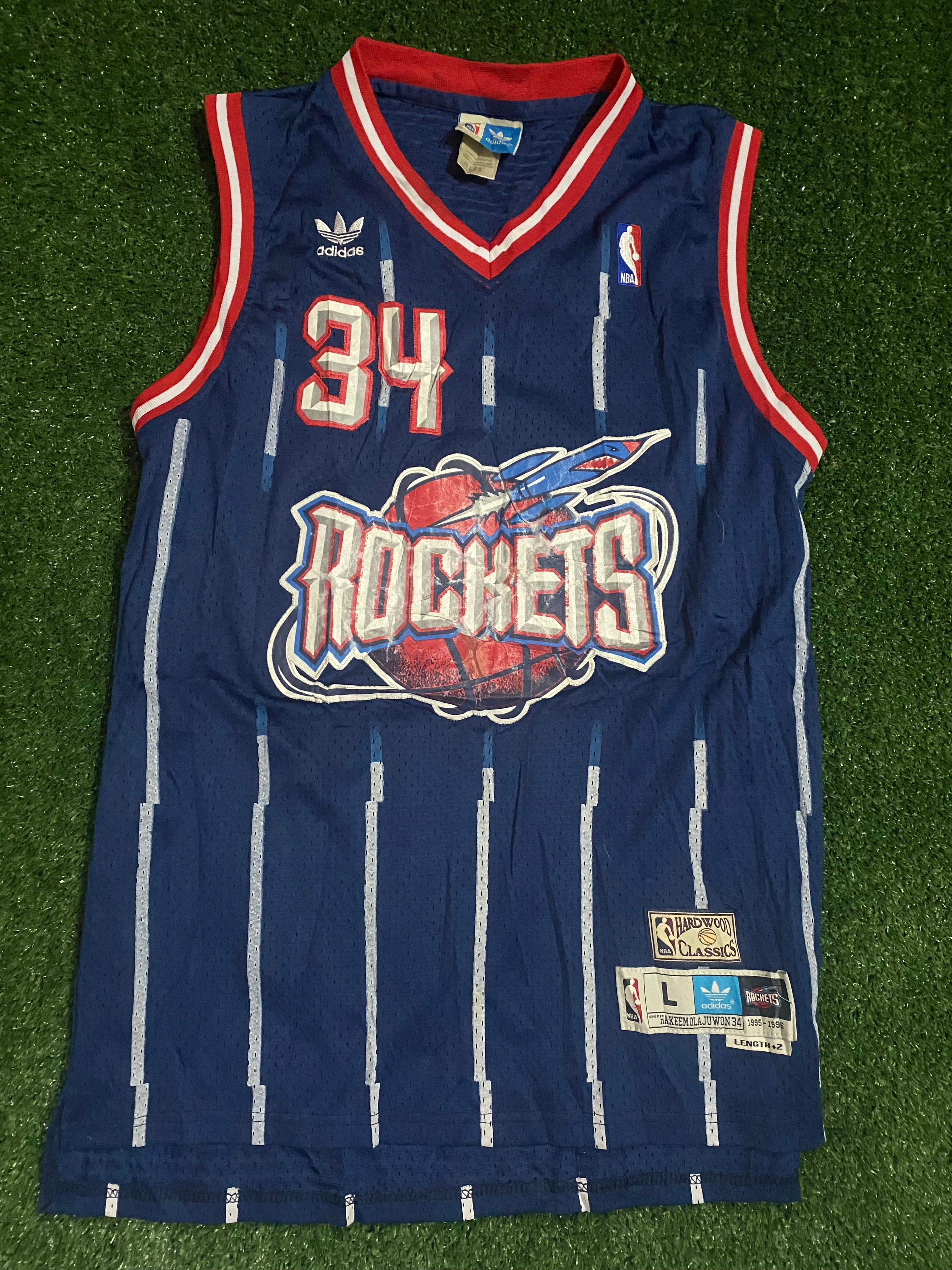 Houston Rockets NBA Basketball USA Large Mans Vintage 1996 Olajuwon no ...