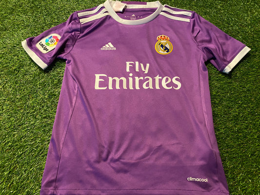 Real Madrid Spain Espan Spanish Soccer Football Medium Boys / Girls 9-10 Year Old Adidas Away Top