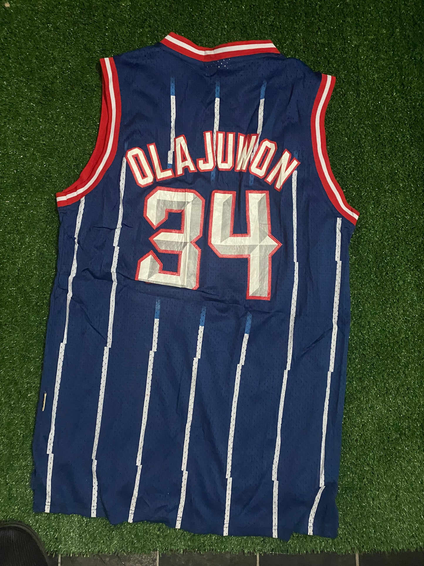 Houston Rockets NBA Basketball USA Large Mans Vintage 1996 Olajuwon no34 Adidas Jersey