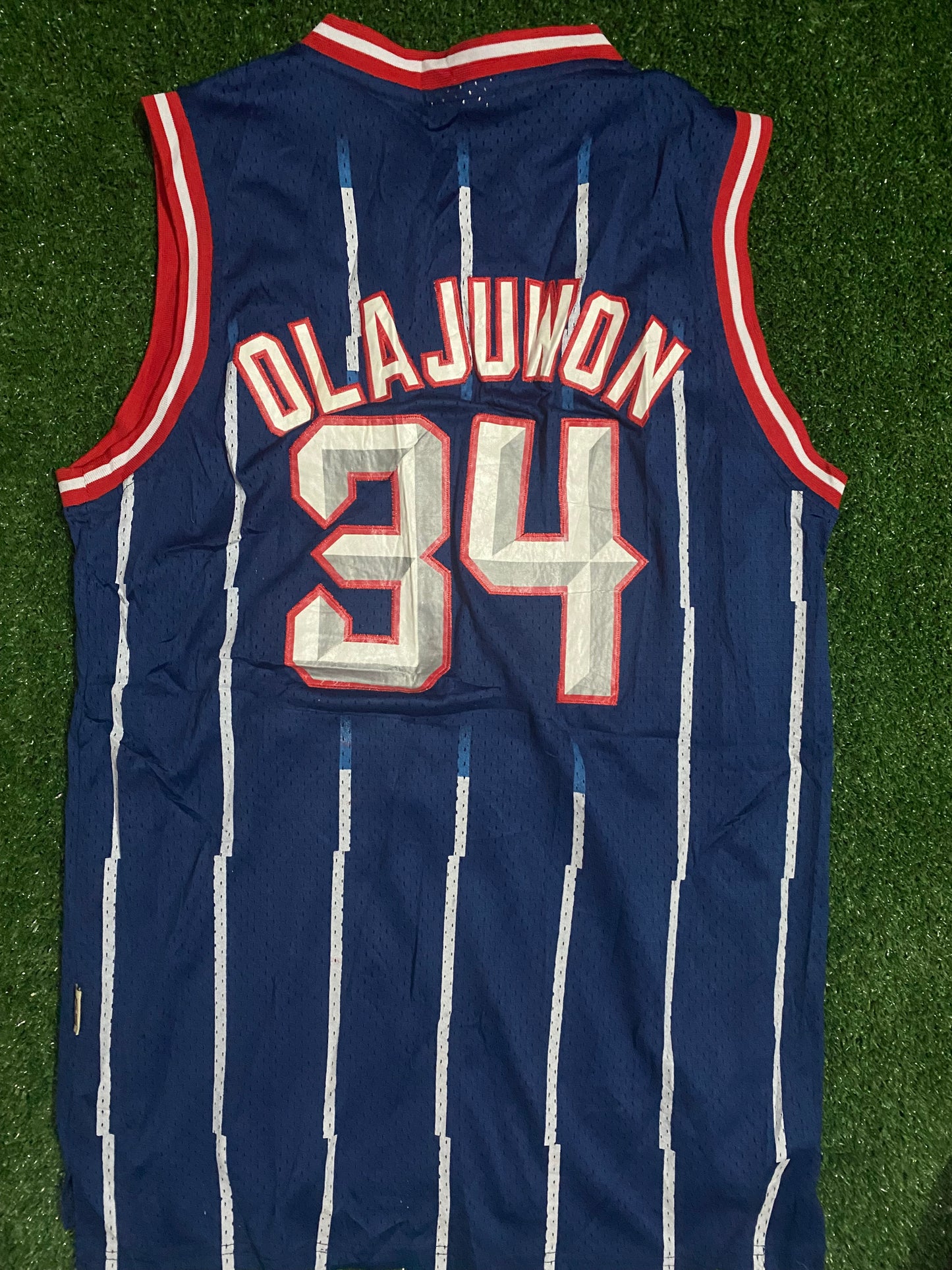 Houston Rockets NBA Basketball USA Large Mans Vintage 1996 Olajuwon no34 Adidas Jersey