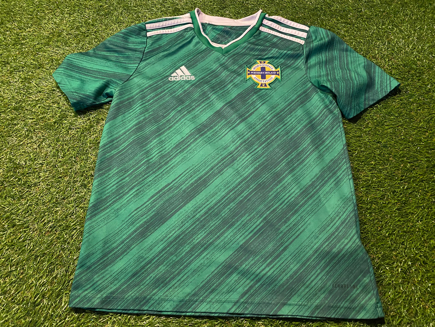 Northern Ireland Soccer Football Large Boys 10-12 Year Old Adidas Made Home Jersey