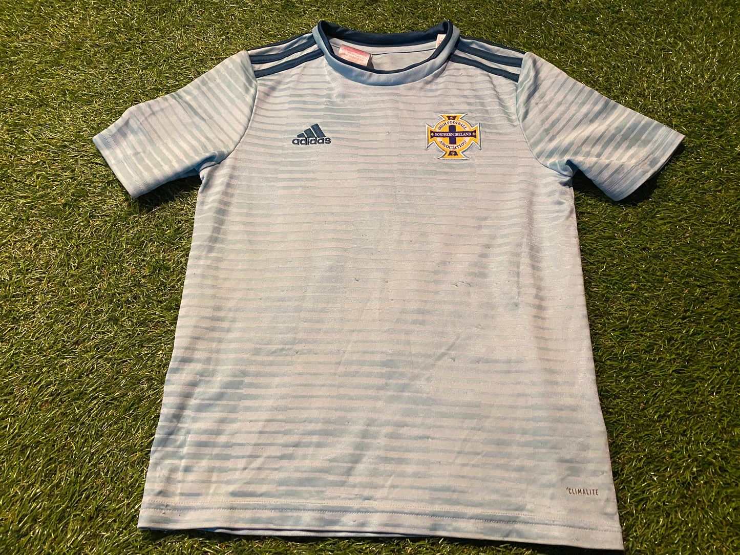 Northern Ireland Ulster Soccer Football Adidas Medium Boys / Girls 9-10 Year Old Home Top