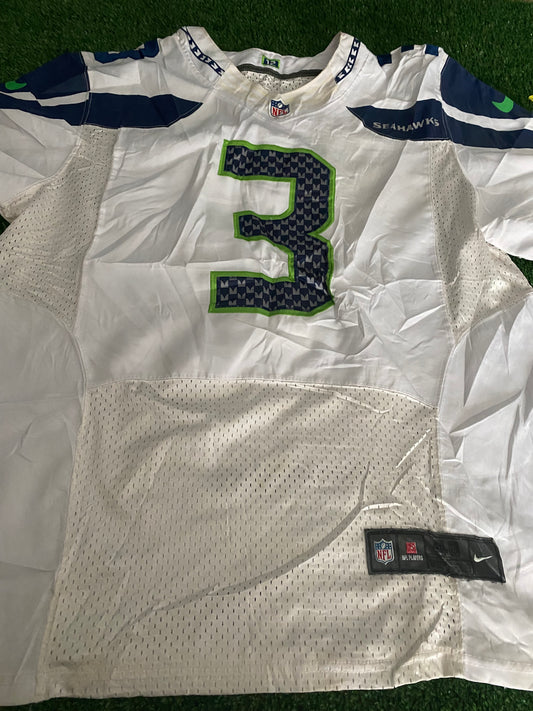 Seattle Seahawks NFL American Football USA Large Mans Nike Made Wilson No3 OnField Jersey