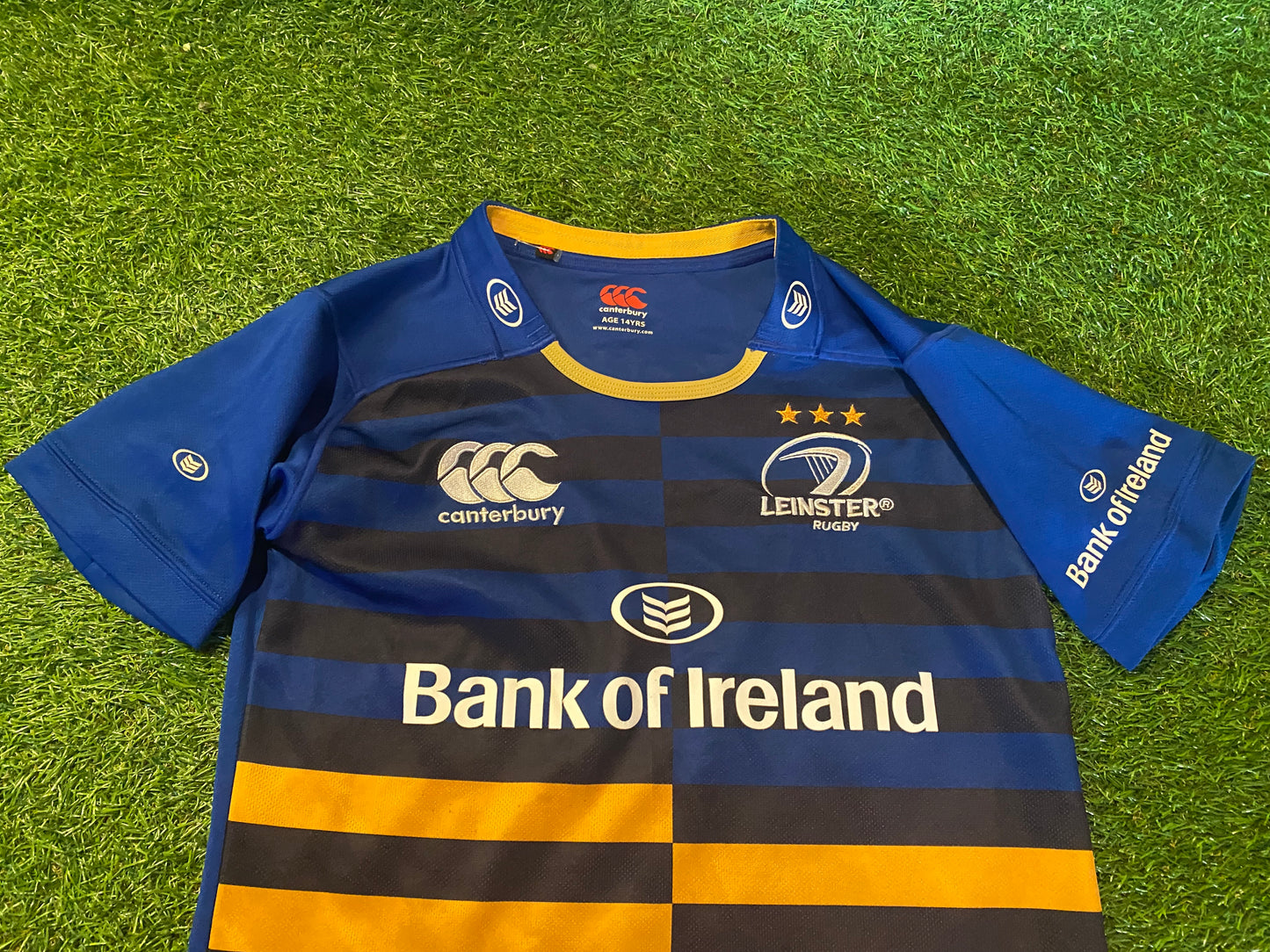 Leinster Ireland Eire Irish Rugby Union XL Boys 12-13 / Youths Vintage CCC Made Jersey