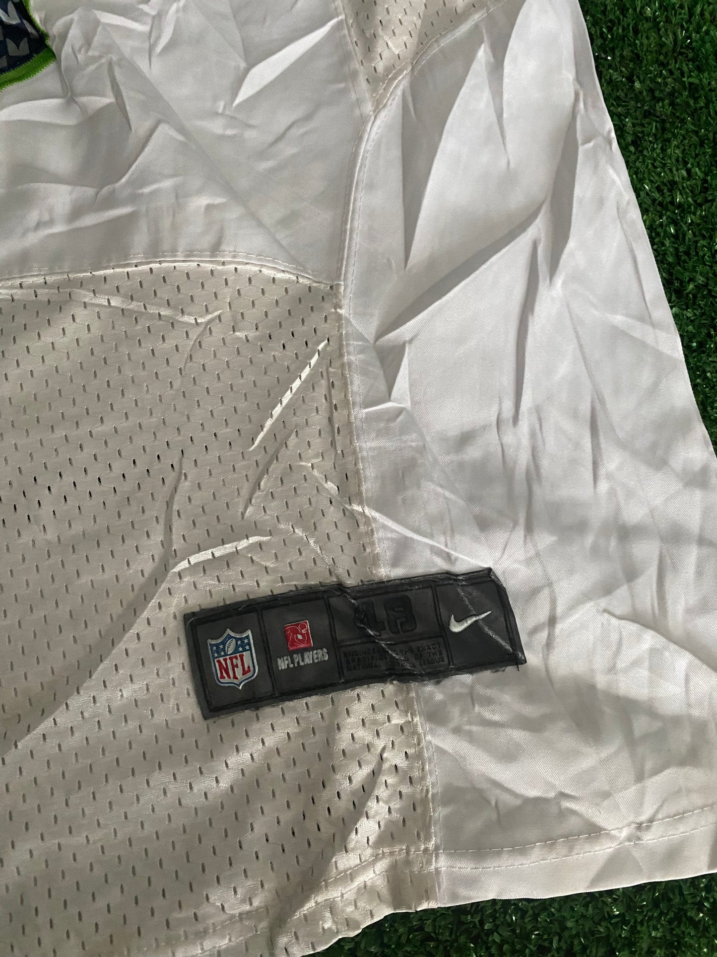 Seattle Seahawks NFL American Football USA Large Mans Nike Made Wilson No3 OnField Jersey