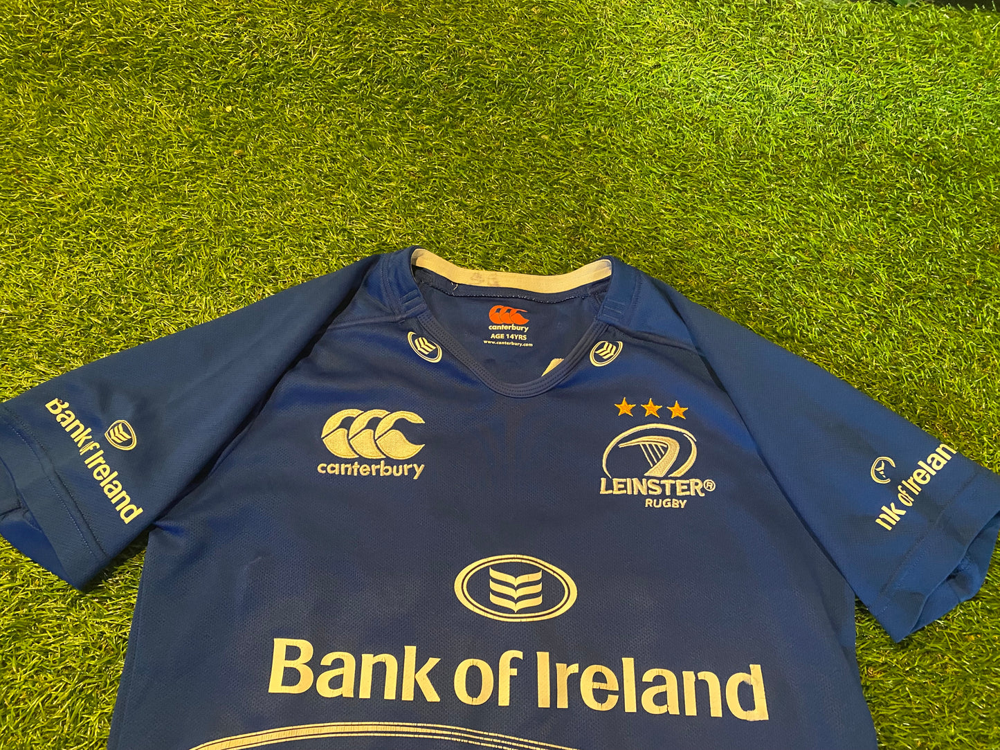 Leinster Ireland Eire Irish Rugby Union XL Boys 12-13 / Youths Vintage CCC Made Jersey