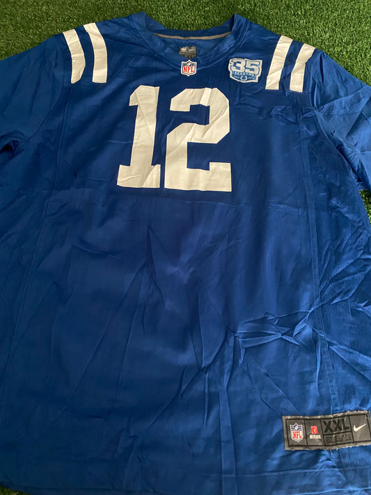 Indianapolis Colts NFL American Football USA XXL 2XL Mans Andrew Luck no12 35 Seasons Jersey