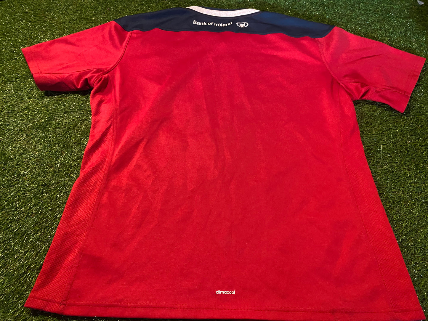 Munster Eire Irish Rugby Union Football XL Extra Large Mans Adidas Made Rare Jersey