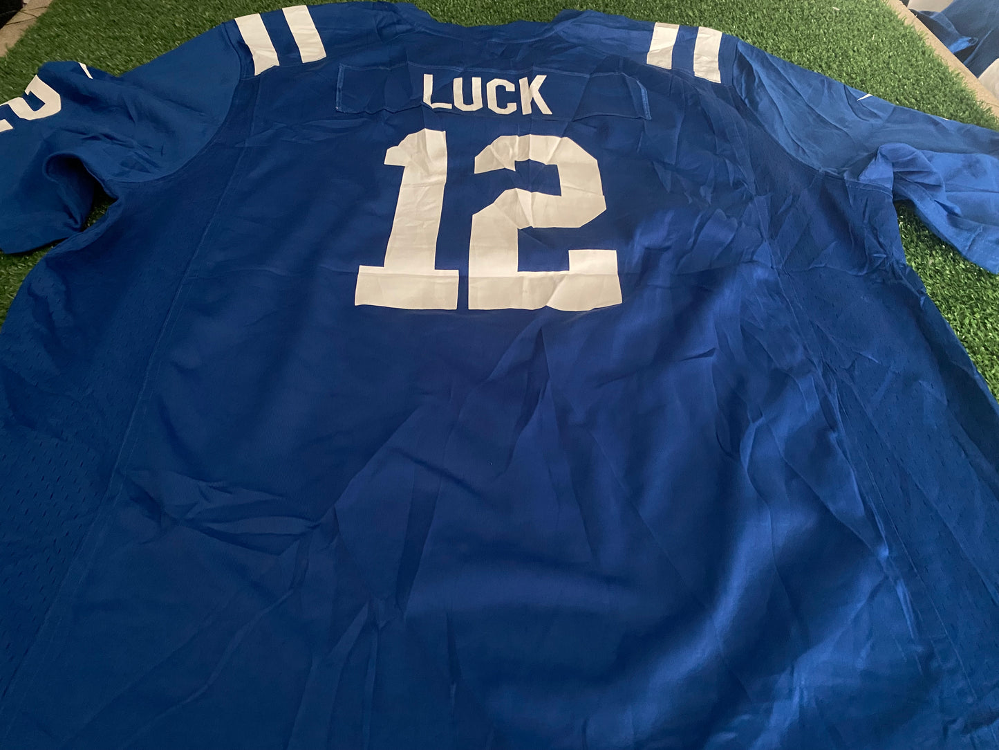 Indianapolis Colts NFL American Football USA XXL 2XL Mans Andrew Luck no12 35 Seasons Jersey
