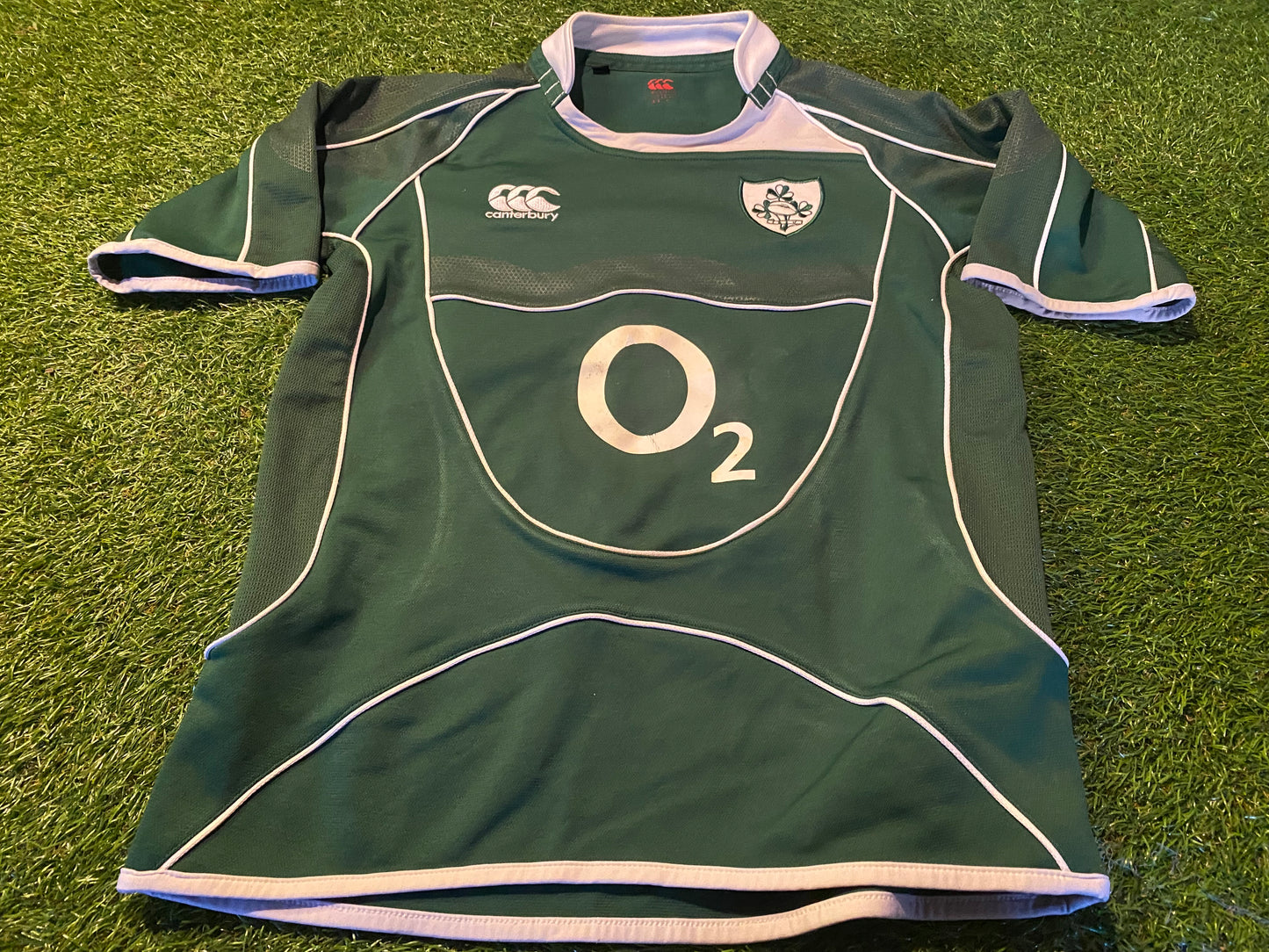 IRFU Ireland Eire Irish Rugby Union XL Boys 12-13 / Youths Vintage CCC Made Jersey