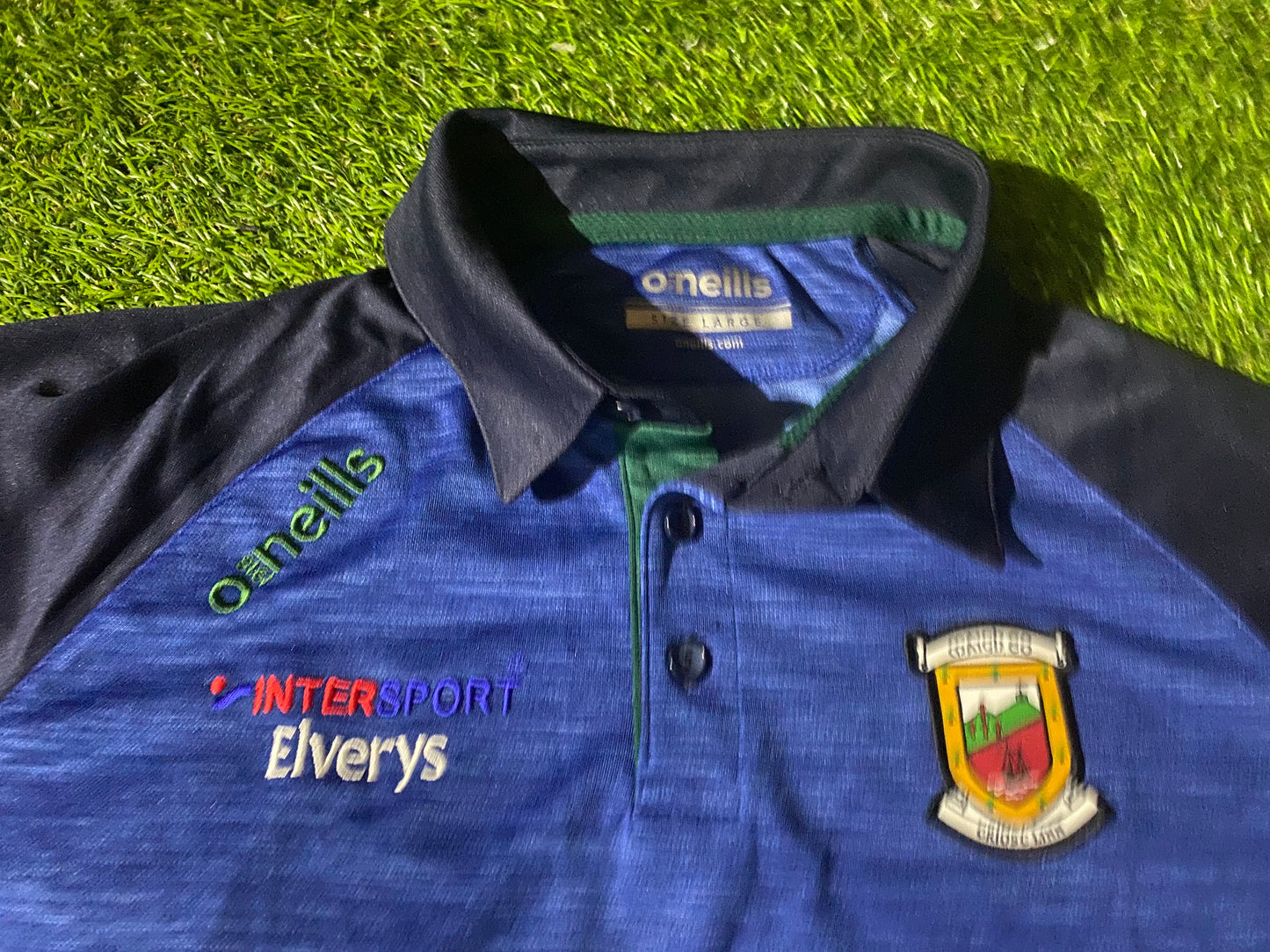 Co Mayo GAA Gaelic Football Hurling Large Mans Oneills Made Lighter Polo Jersey