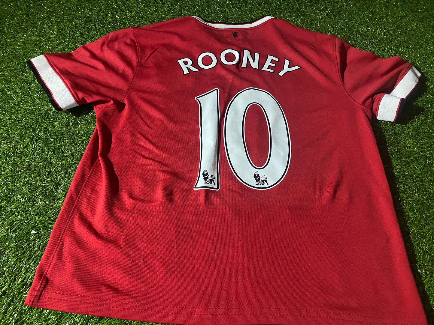 Manchester United England Soccer Football Large Womans Rooney no10 Home Jersey