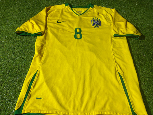 Brazil Brasil Football Soccer Large Mans Kaka no8 Nike Made Home Jersey