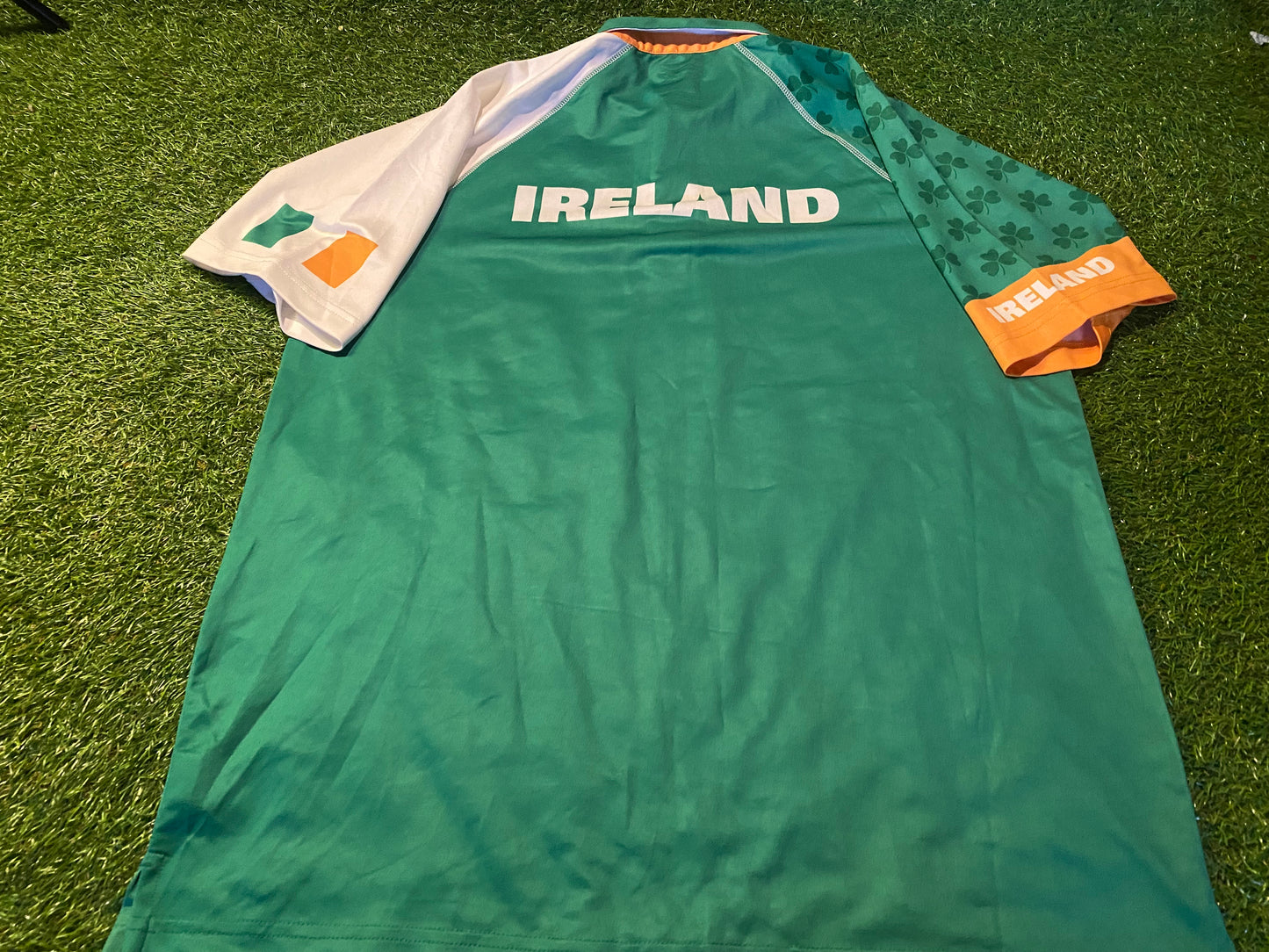 Ireland Irish Eire Dubai Emirates Rugby Union Football XL Extra Large Mans Jersey