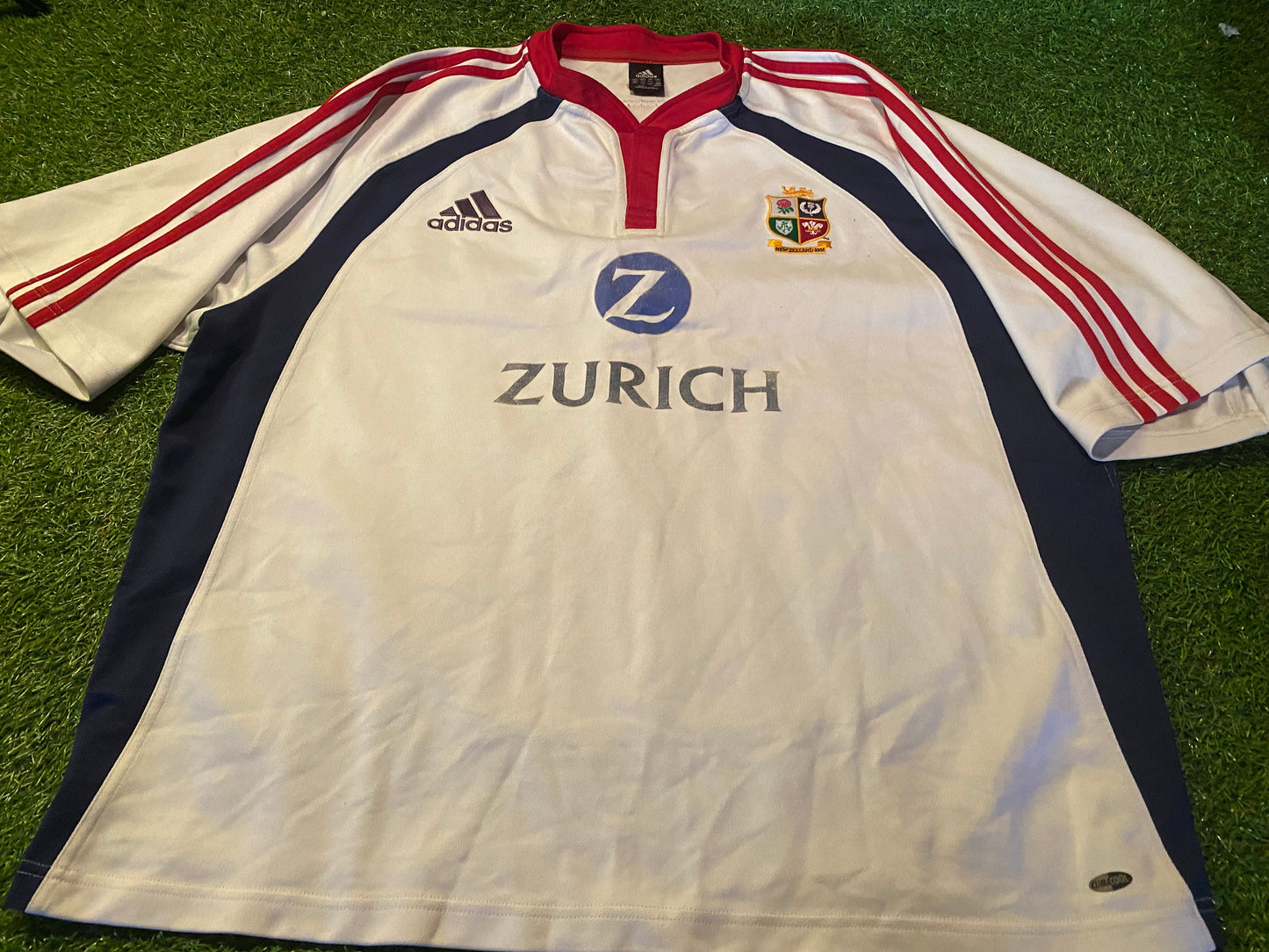 British & Irish Lions Rugby Union Football Big XXXL 3XL Mans Adidas Made 2005 Jersey