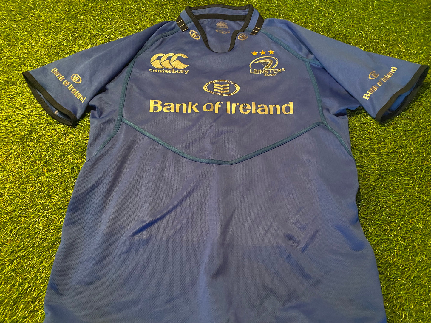 Leinster Eire Irish Ireland Rugby Union Football Large Mans CCC Made Vintage Jersey