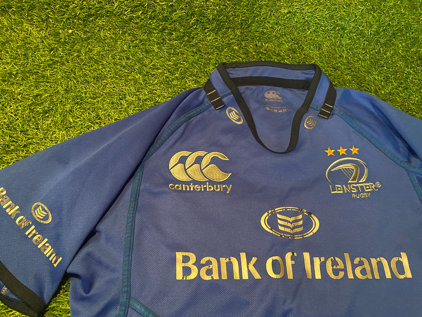 Leinster Eire Irish Ireland Rugby Union Football Large Mans CCC Made Vintage Jersey