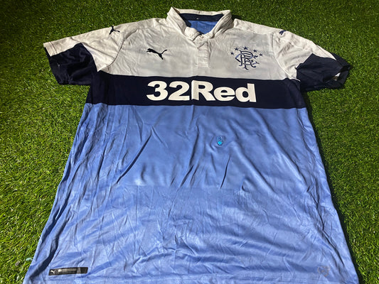 Glasgow Rangers Scotland Football Medium Mans Rare Puma Made Away Jersey