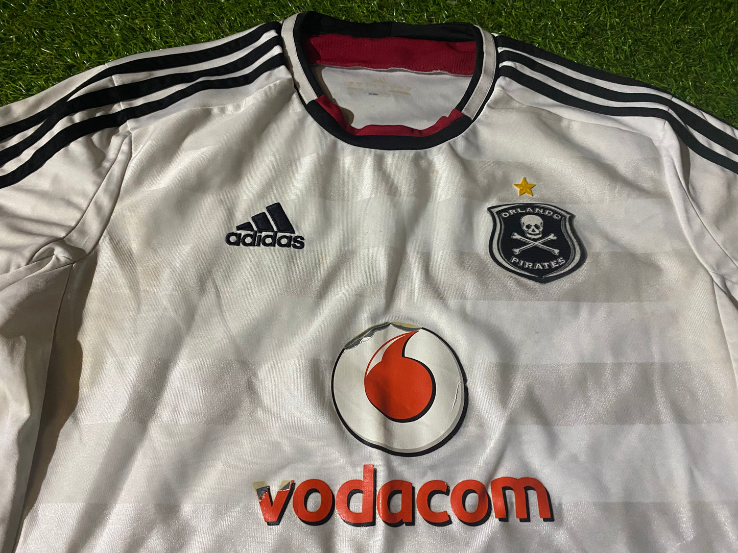 Orlando Pirates South Africa Soccer Football Medium Mans Adidas Made Jersey