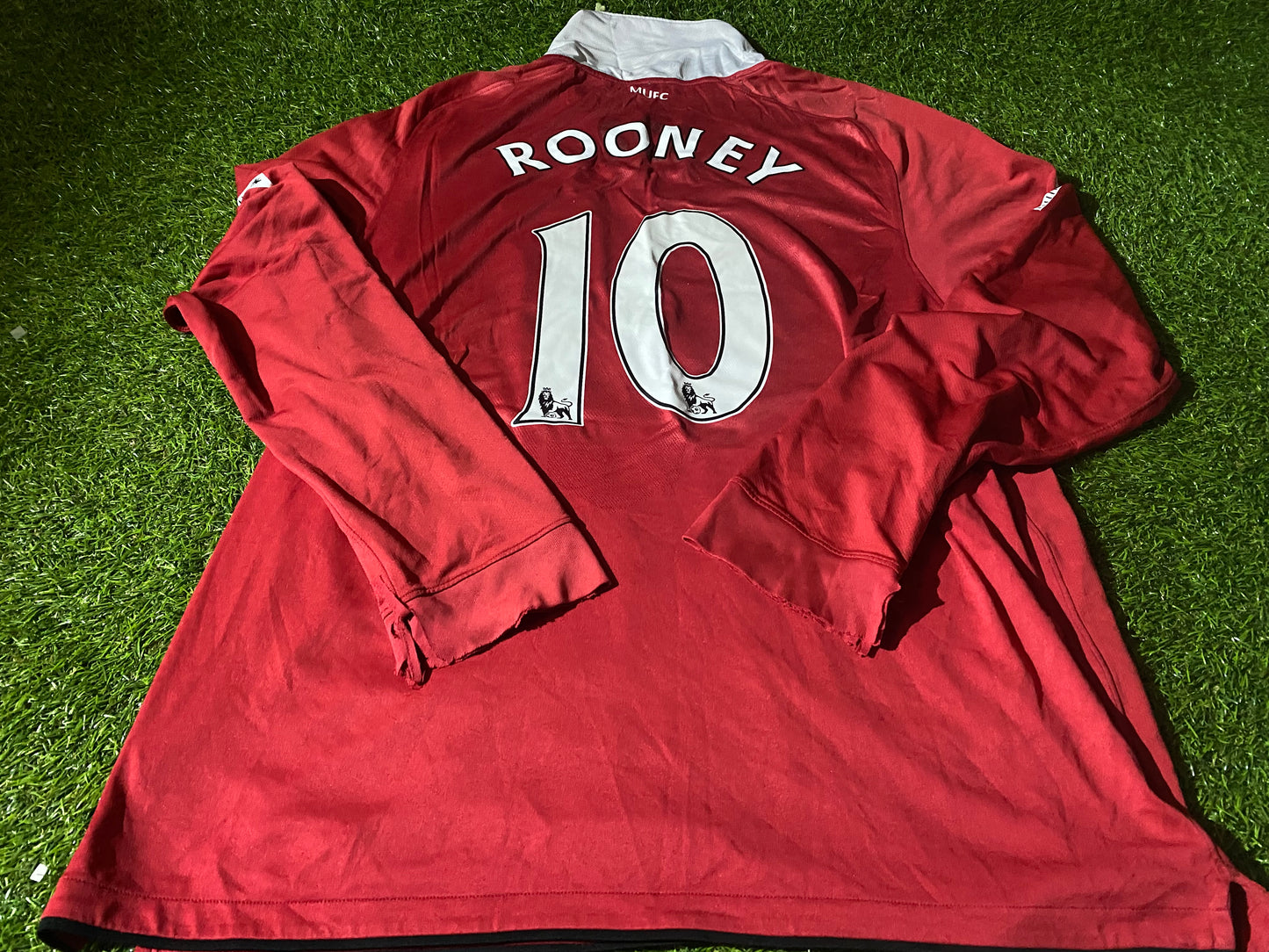 Manchester United England Football XL Extra large Mans Wayne Rooney no10 Home Jersey