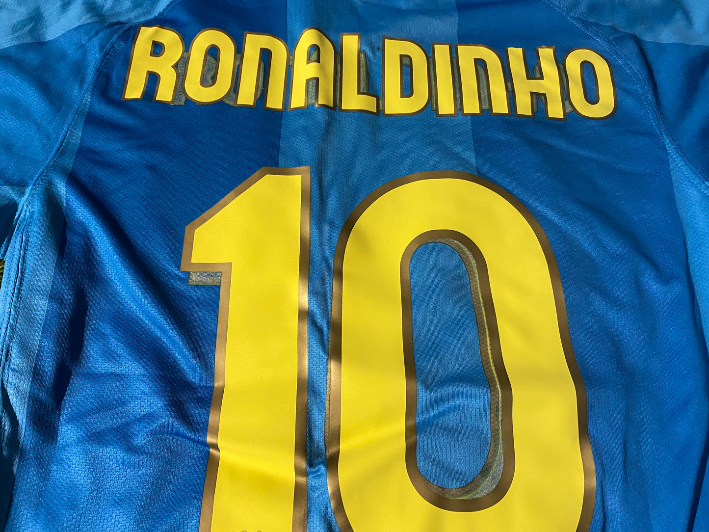 FCB Barcelona Spain La Liga Football Small Mans 2007 Ronaldinho no10 40 Year Nou Camp Jersey