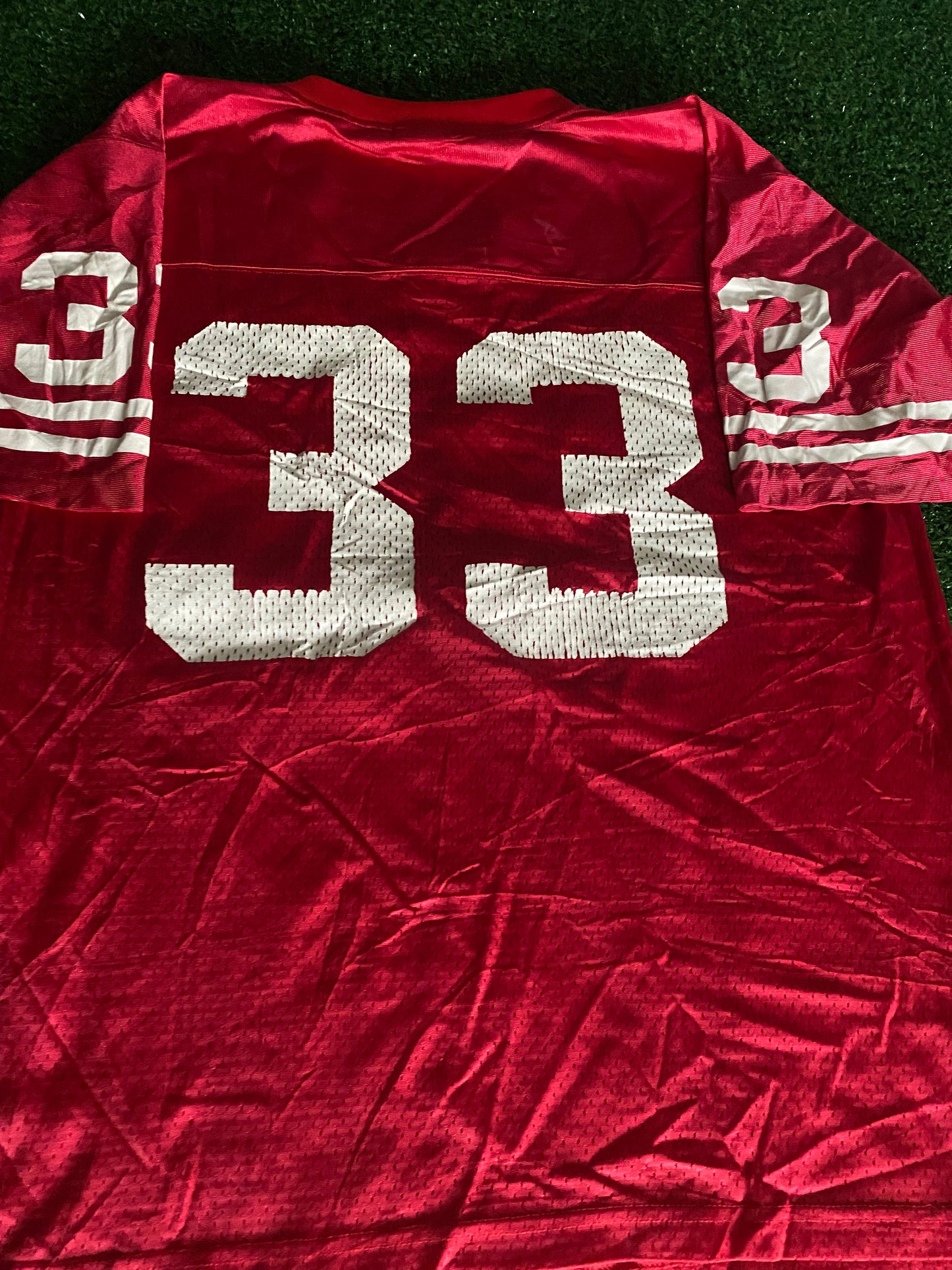 Wisconison Badgers USA Sports Large Mans Vintage Reebok Made no33 Jersey