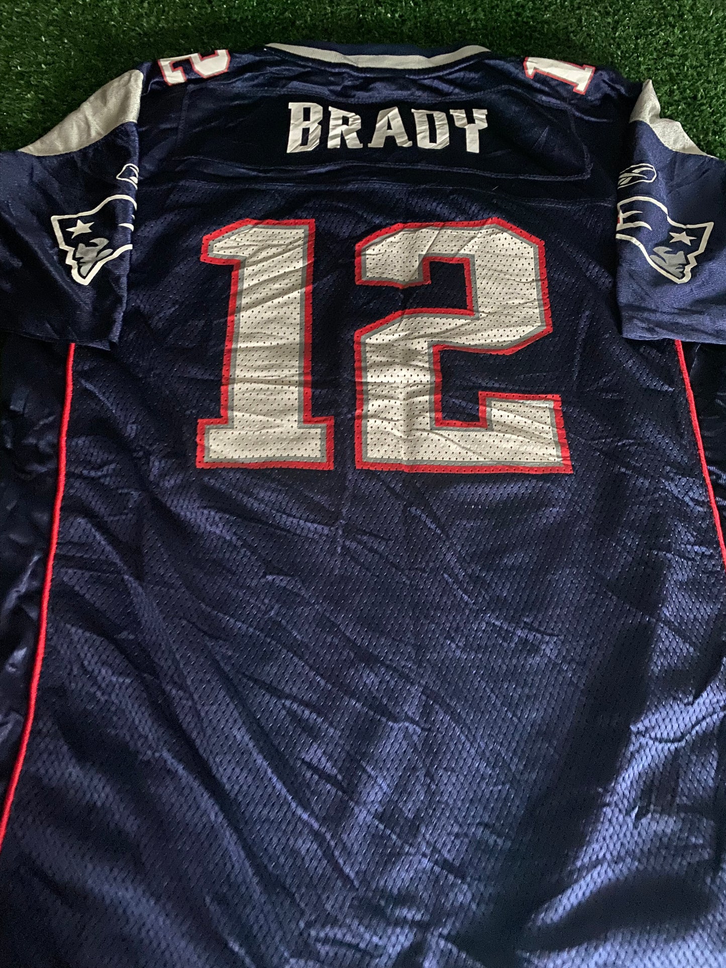 New England Patriots USA NFL American Football Youths / Small Mans Brady no12 Reebok Jersey