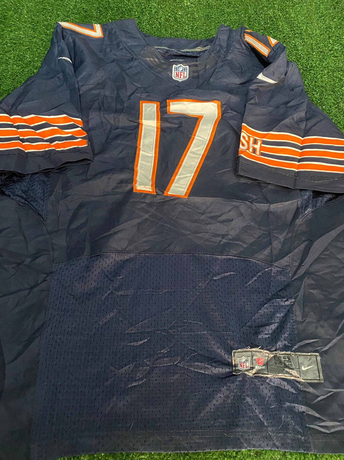 Chicago Bears USA NFL American Football XL Extra Large Mans Jeffrey no17 Nike Made Jersey