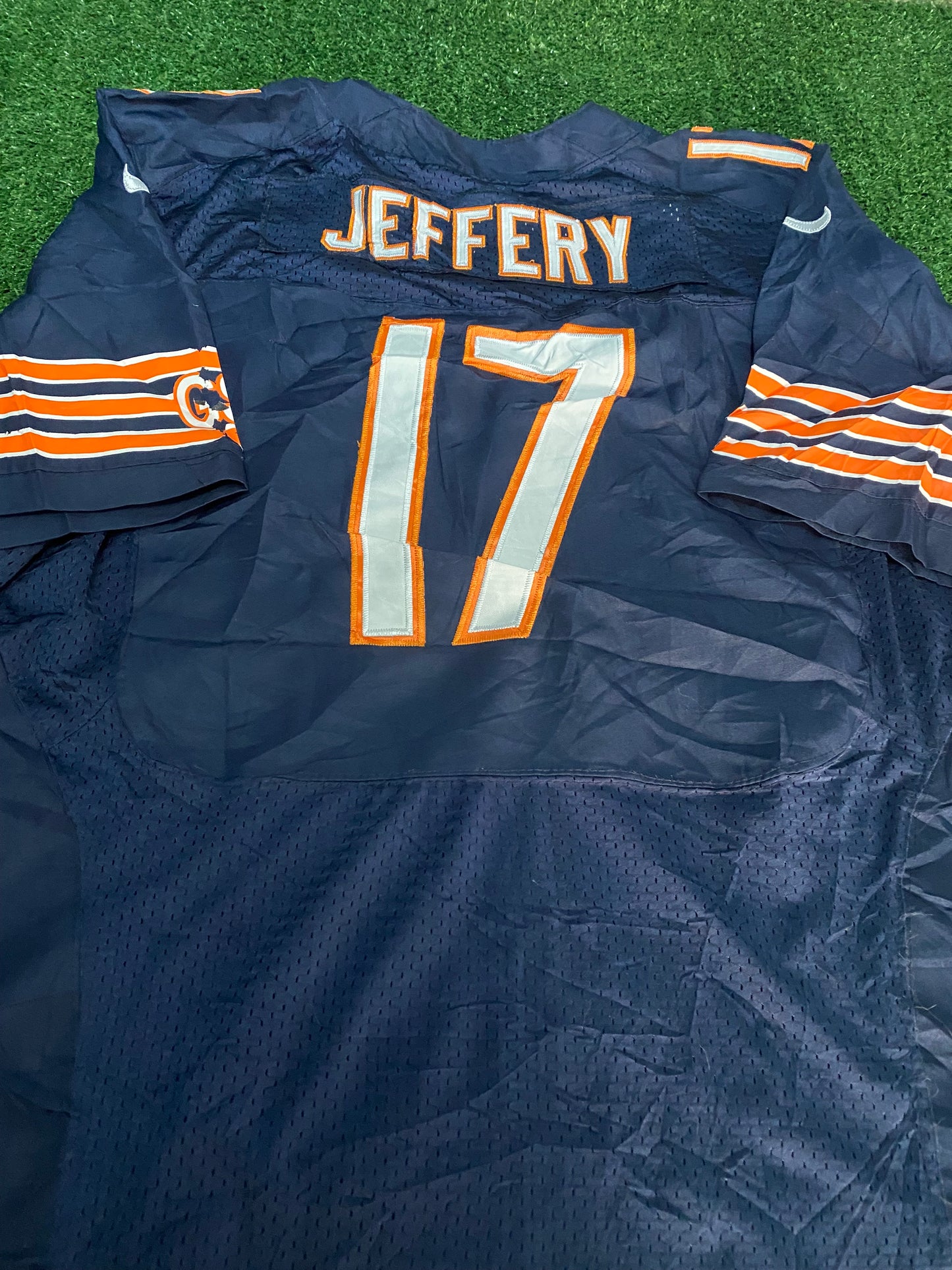 Chicago Bears USA NFL American Football XL Extra Large Mans Jeffrey no17 Nike Made Jersey