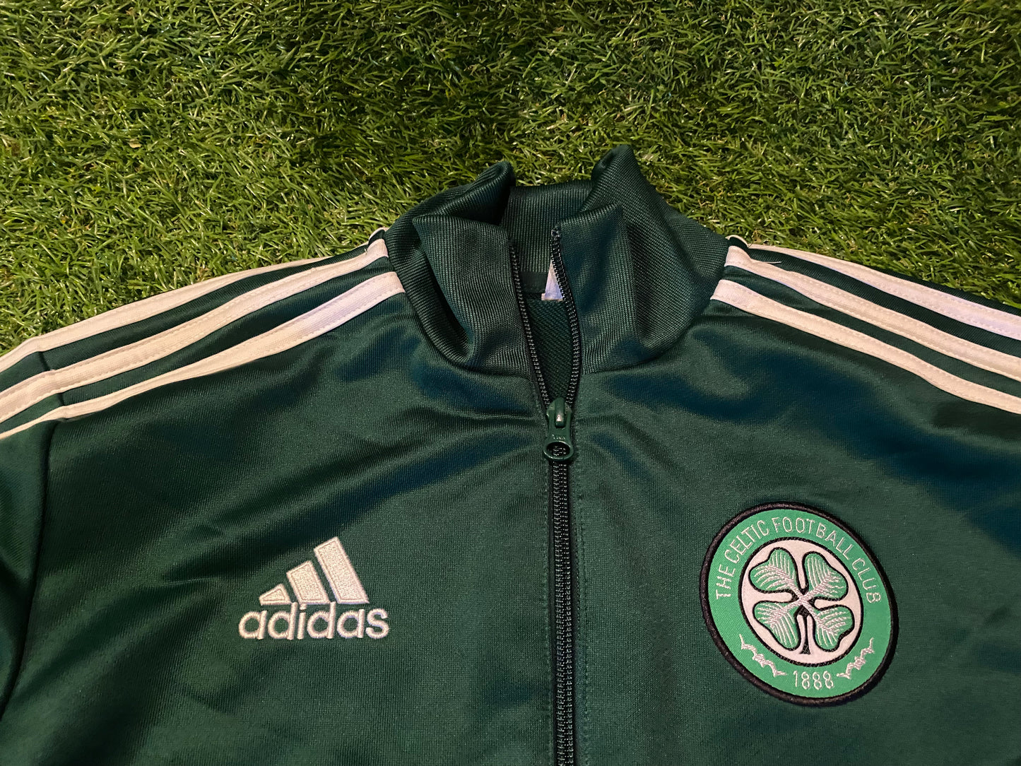 Celtic FC Scotland Scottish Football XS Mans Single Layeres Zip Up Tracksuit Jacket
