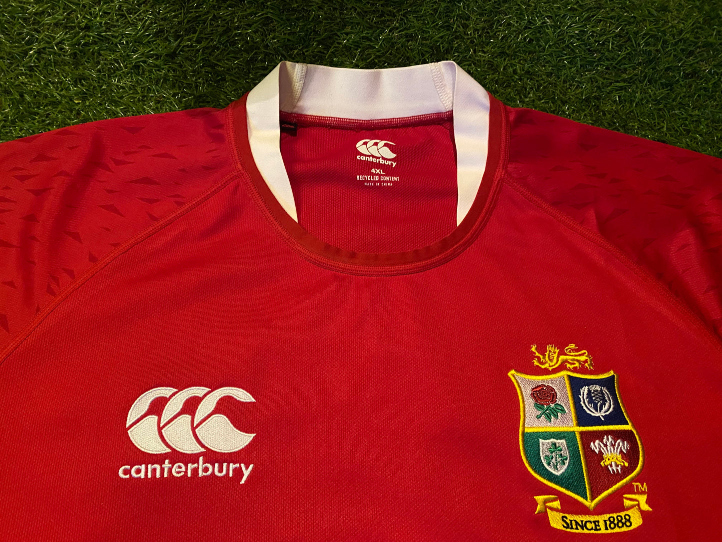 British & Irish Lions Rugby Union Football Big 3XL-4XL CCC Tour of South Africa Home Jersey