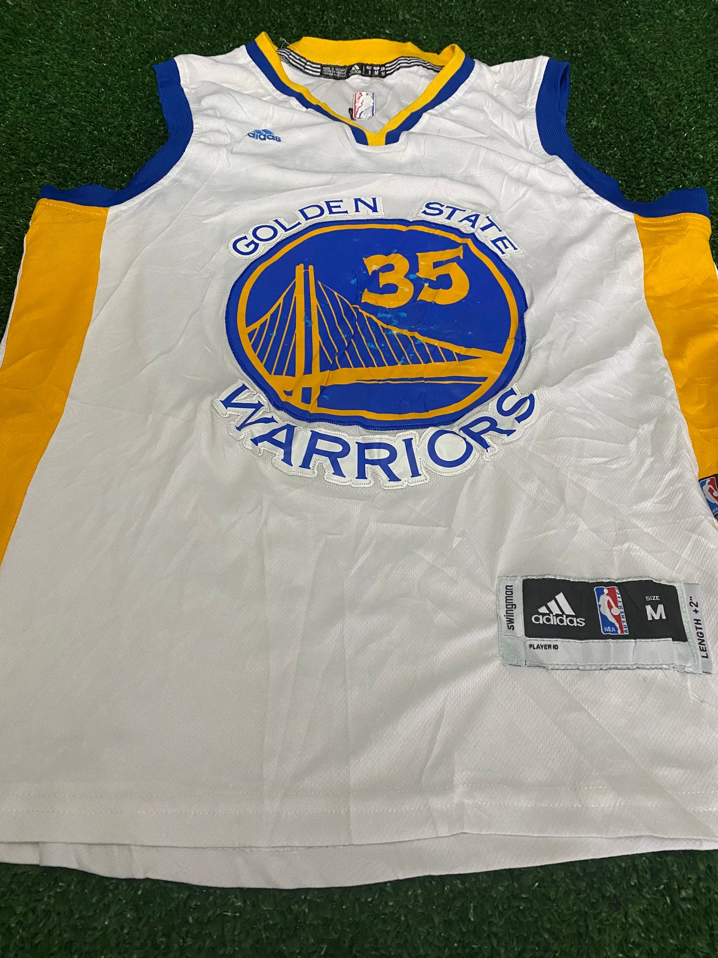 Golden State Warriors NBA Basketball USA Medium Mans Durrant no35 Adidas Made Jersey