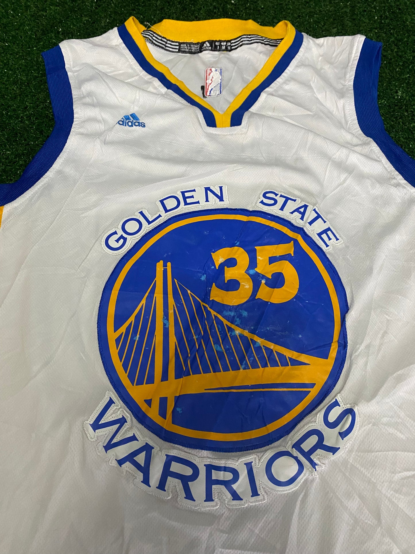 Golden State Warriors NBA Basketball USA Medium Mans Durrant no35 Adidas Made Jersey