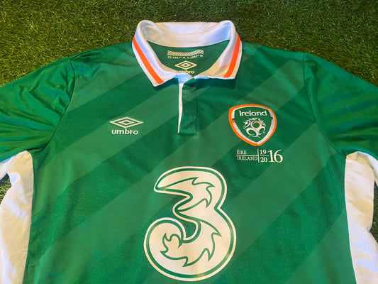 Republic of Ireland Eire Irish Football Soccer Large Mans Easter Rising 2016 Home Jersey