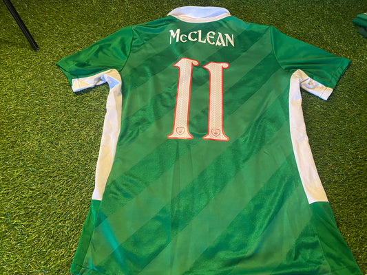 Republic of Ireland Eire Irish Football Soccer Medium Mans McClean no11 Umbro 2016 Home Jersey