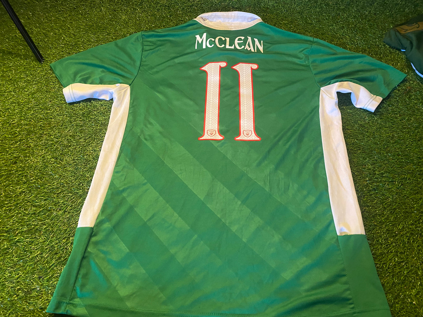 Republic of Ireland Eire Football 1916-2016 XL Extra Large Mans no11 McClean 2016 Home Jersey