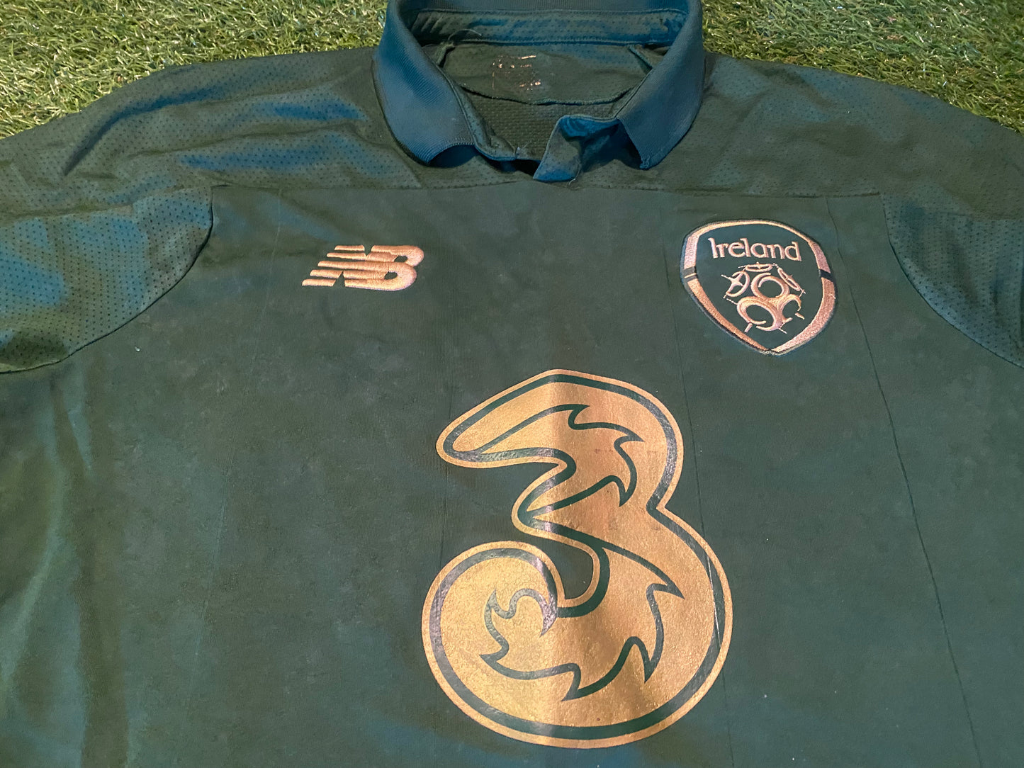 Republic of Ireland Eire Irish Football Soccer Small Mans New Balance Made Jersey
