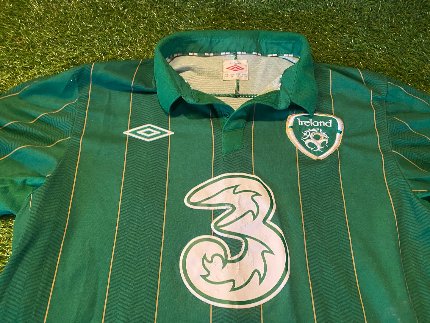 Republic of Ireland Eire Irish Football Soccer Medium Mans Umbro Made Home Jersey