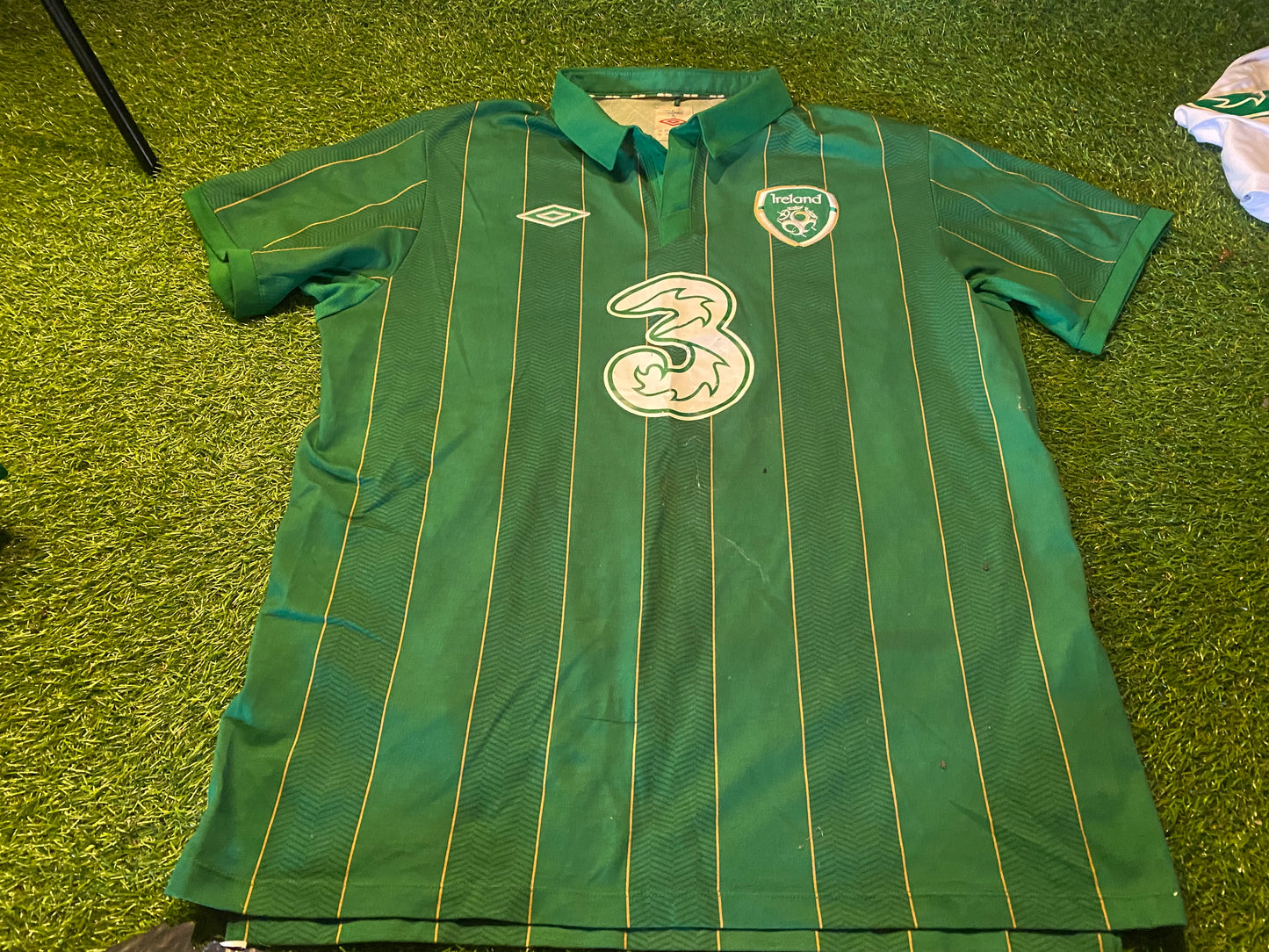 Republic of Ireland Eire Irish Football Soccer Large Mans Umbro Made Home Jersey