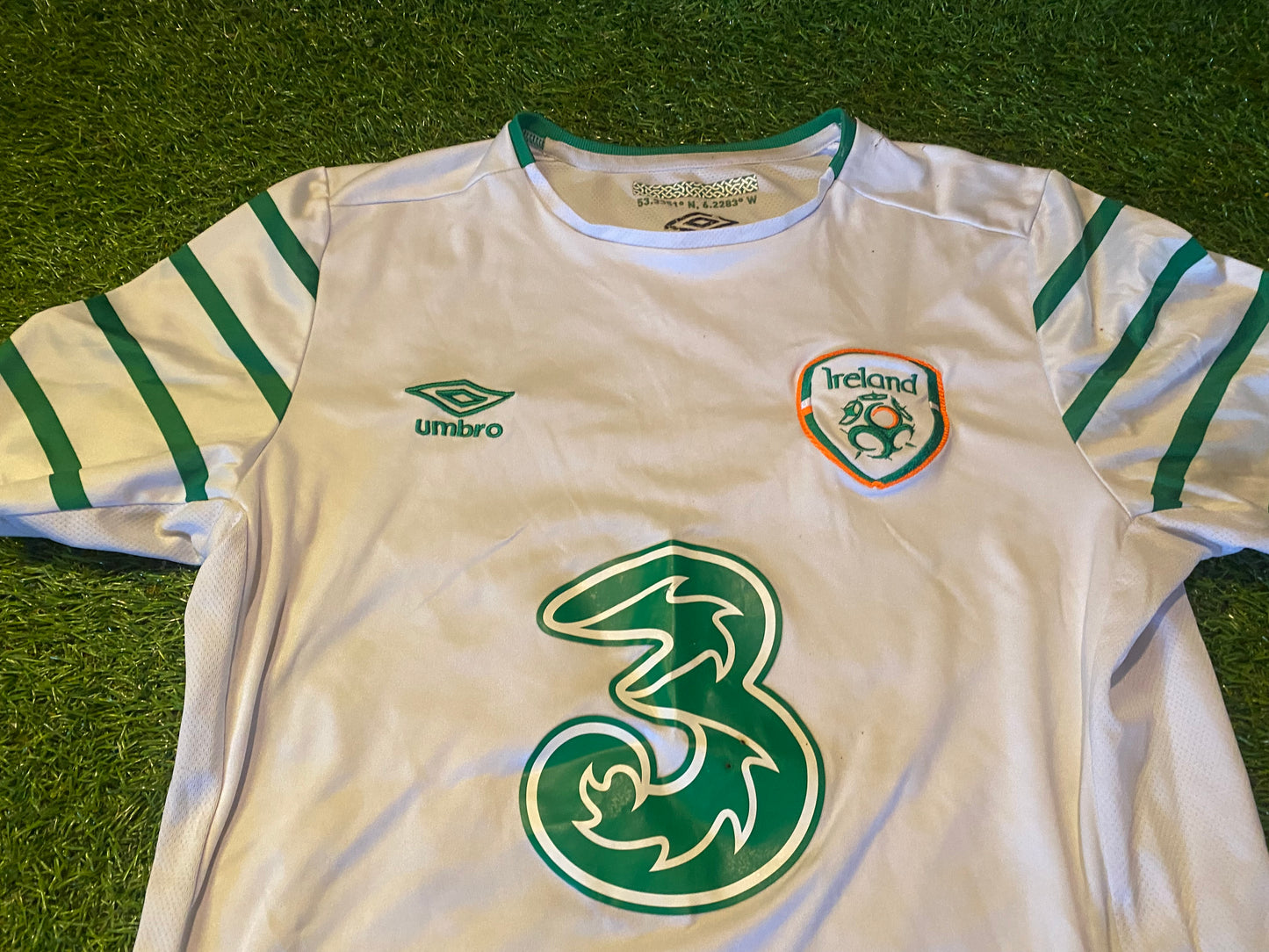 Republic of Ireland Eire Irish Football Soccer Medium Mans Umbro 2016 Away Jersey