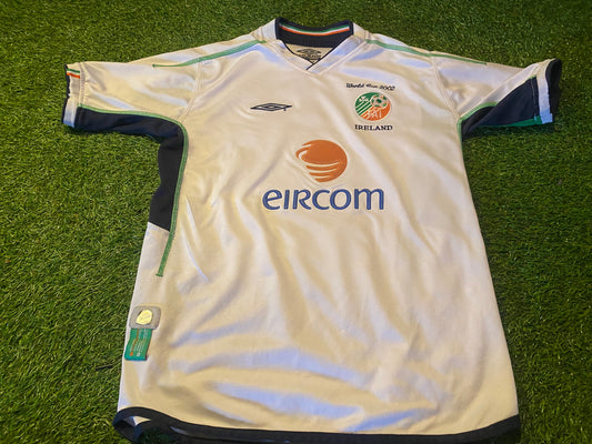 Republic of Ireland Eire Football Large Boys Old Rare Vintage Umbro World Cup 2002 Jersey
