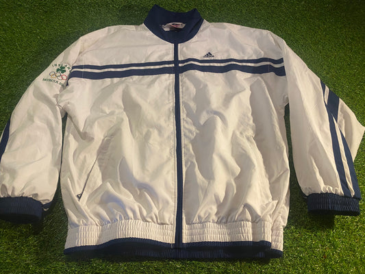 Murcia Spain 2001 Youths Olympics Rare Vintage Adidas Large Mans Breathable Lined Jacket