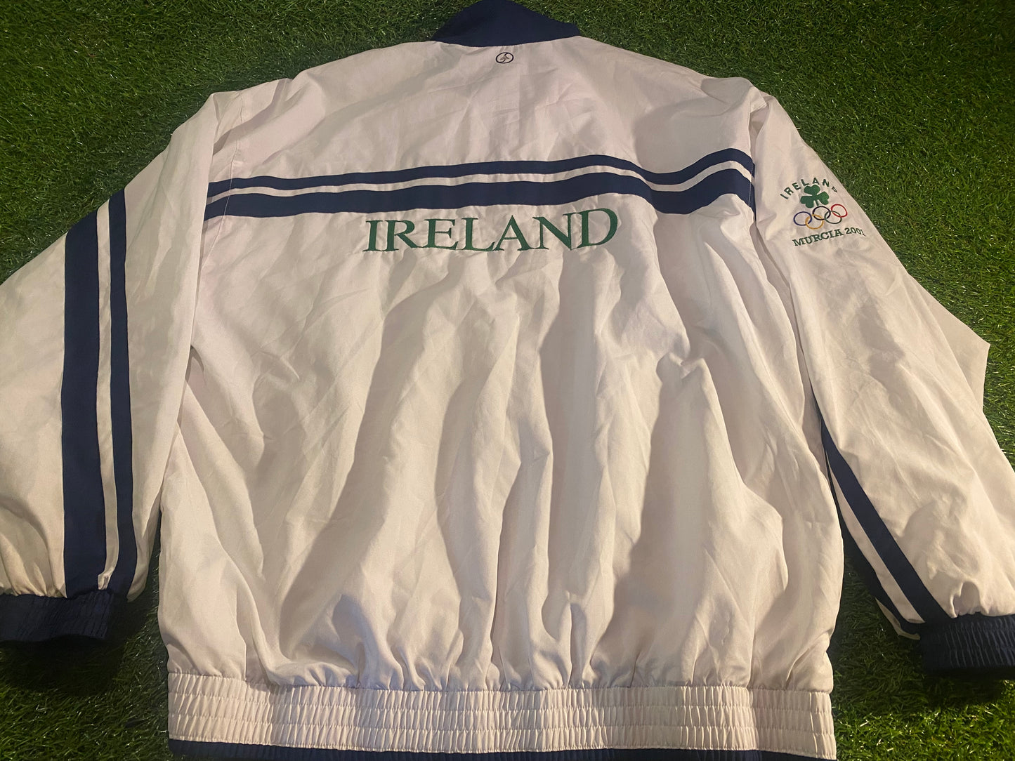 Murcia Spain 2001 Youths Olympics Rare Vintage Adidas Large Mans Breathable Lined Jacket