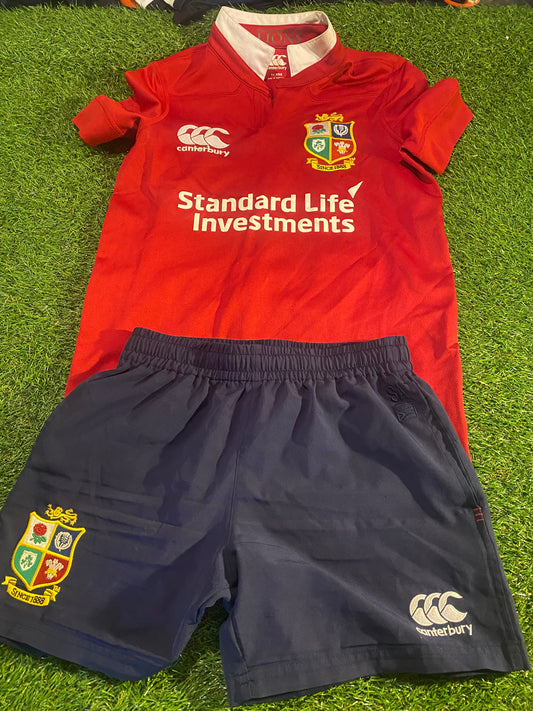 British & Irish Lions Rugby Union XL Boys 12-14 Year Old 2017 CCC Top & Shorts Set