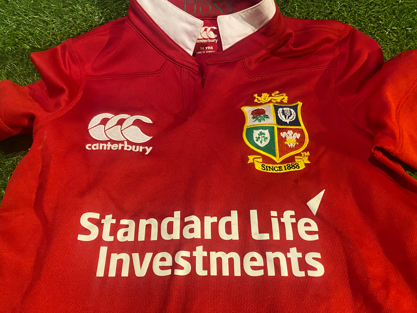 British & Irish Lions Rugby Union XL Boys 12-14 Year Old 2017 CCC Top & Shorts Set