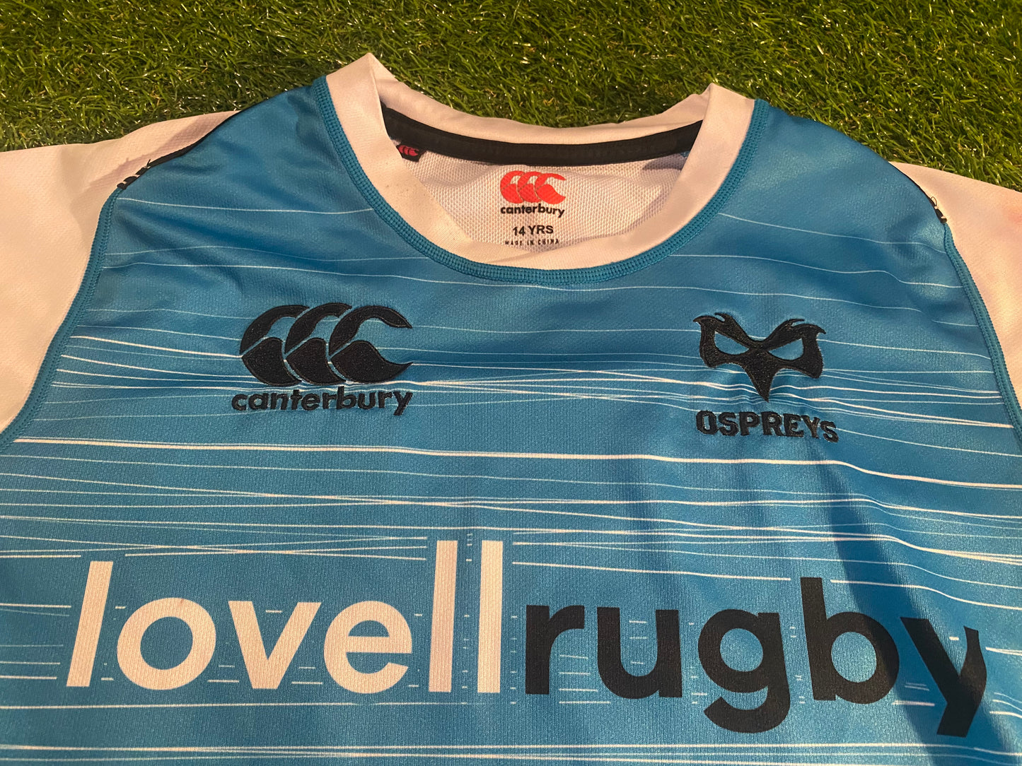 Ospreys Wales Welsh Cymru Rugby Union Football Youths / XL Boys 14 Year Old CCC Jersey
