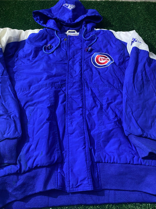 Chicago Cubs MLB Baseball USA Small to Medium Mans Vintage Padded Puffed type Hooded Jacket