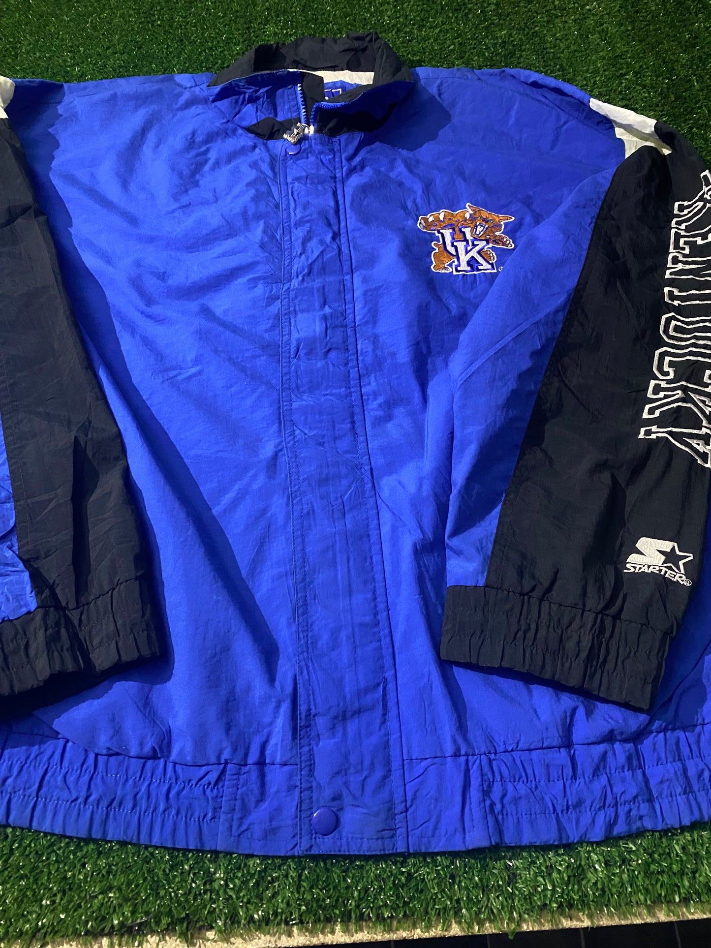 Kentucky Wildcats USA University XL Extra large Mans Rare Vintage starter Made Zip Up Jacket