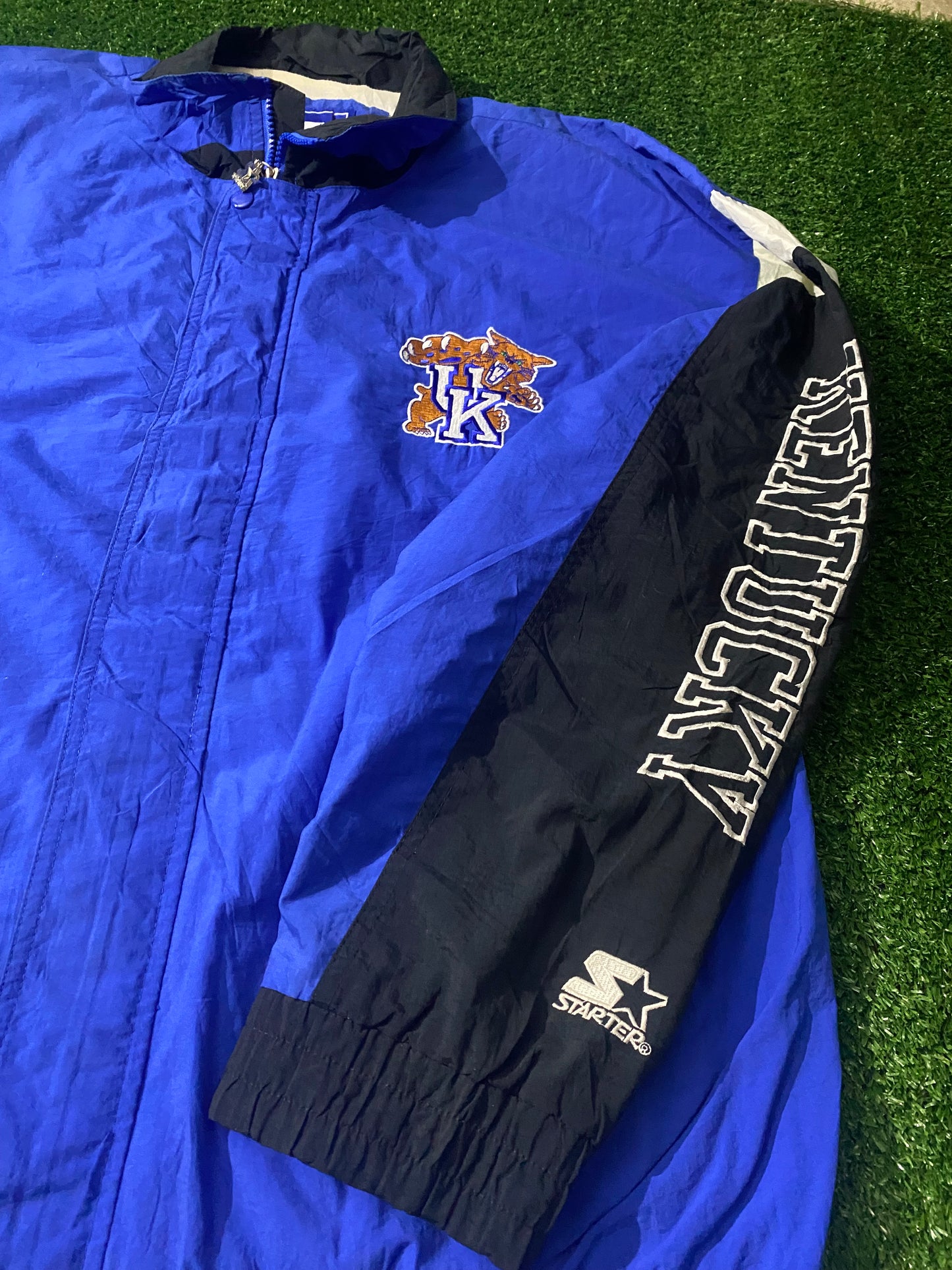 Kentucky Wildcats USA University XL Extra large Mans Rare Vintage starter Made Zip Up Jacket