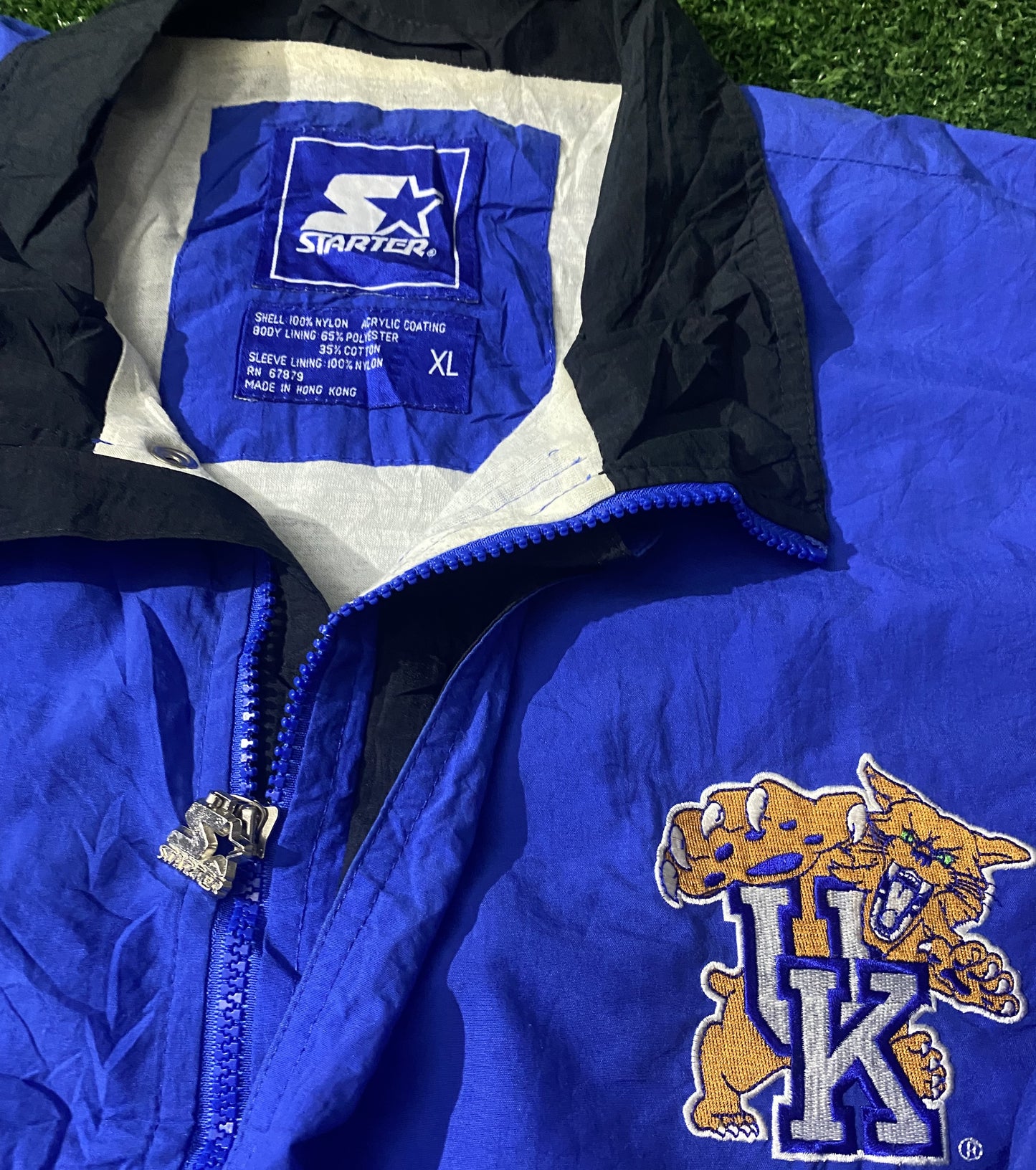 Kentucky Wildcats USA University XL Extra large Mans Rare Vintage starter Made Zip Up Jacket